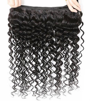 Deep Wave Virgin Human Hair Extensions 1 Bundle