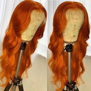 13*4 HD/Transparent Ginger Lace Front Wig Body Wave Lace Wig